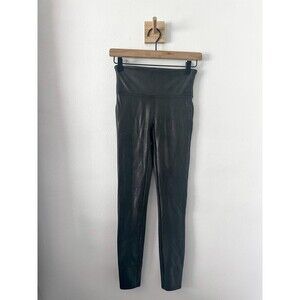 Spanx Faux Leather Leggings for Women, Size Small - Black